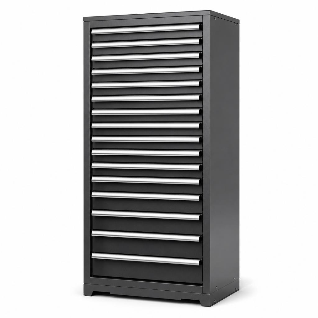 Tall Multi Drawer Tool Storage Cabinet 1600x650x650mm