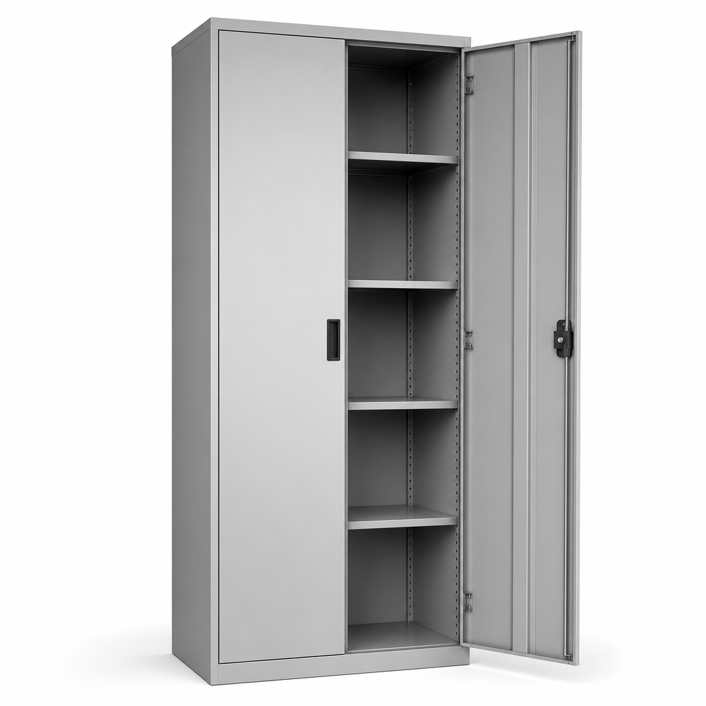 Tall Steel Storage Cupboard with Adjustable Shelves 2000x800x550mm