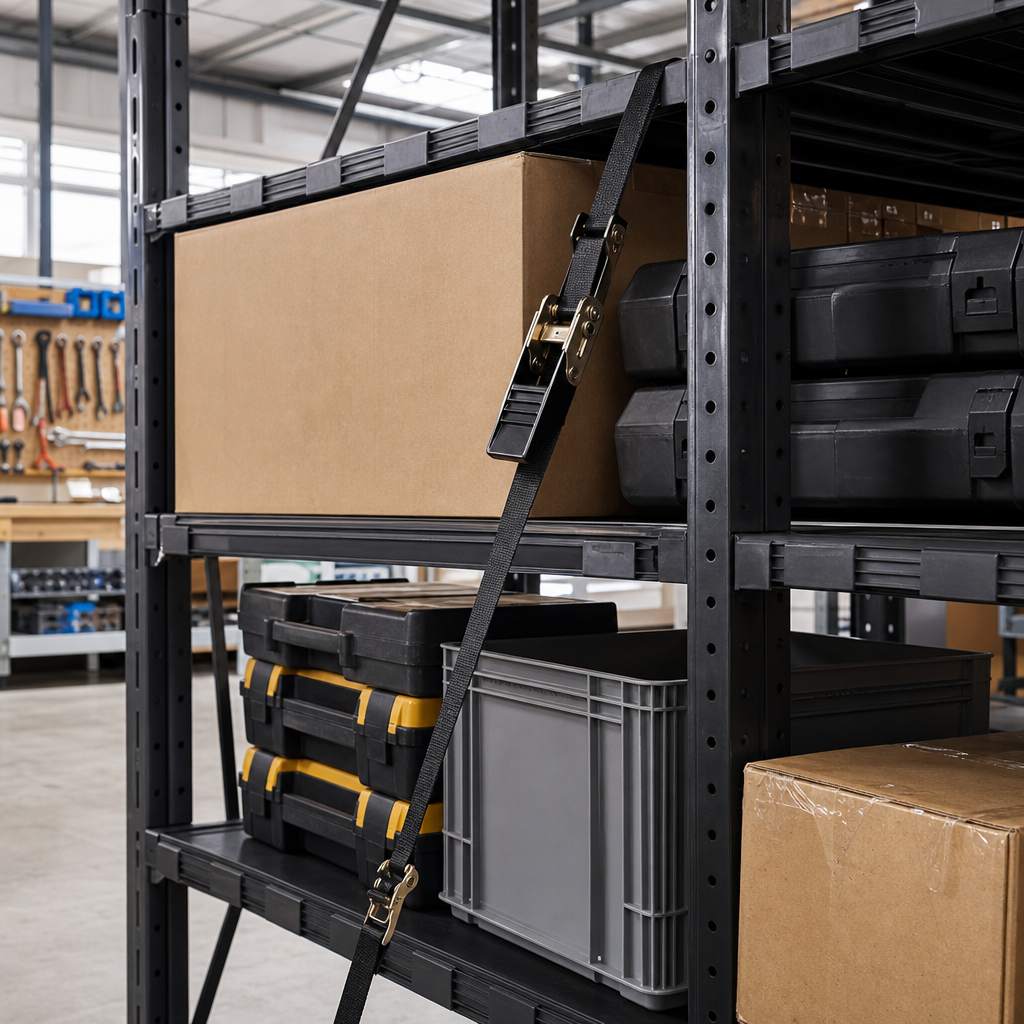 Tie Down Ratchet Straps with 250kg Max Lashing Capacity