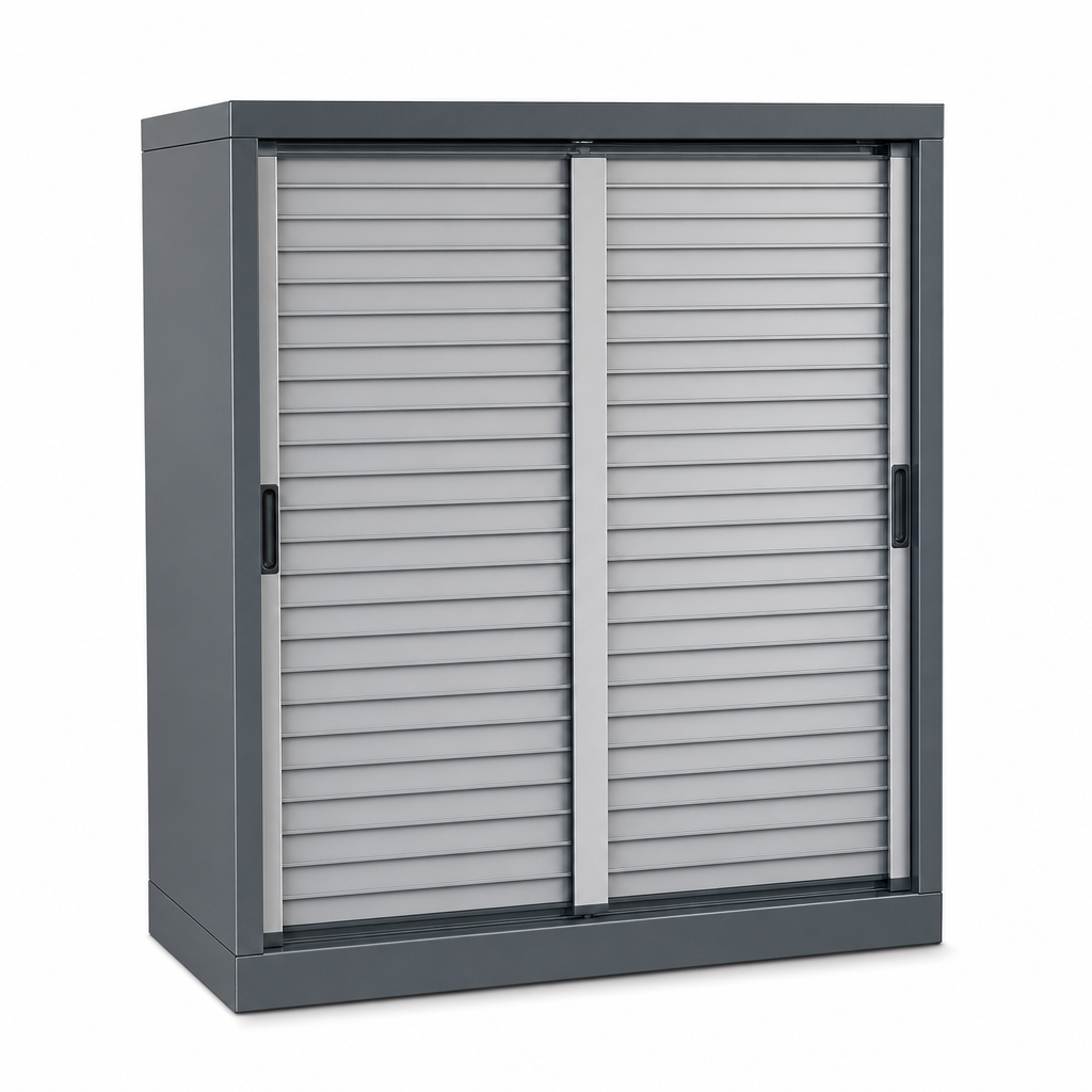 Tool Cabinet with Sliding Louvre Panels 1050 x 650mm