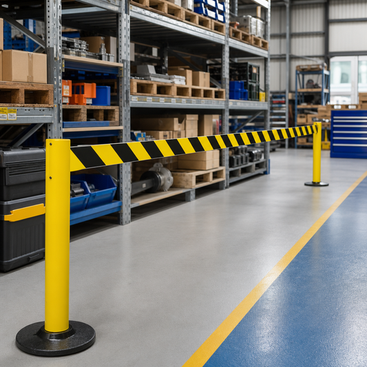 Tough Polythene Safety Barrier Tape for Hazardous Areas