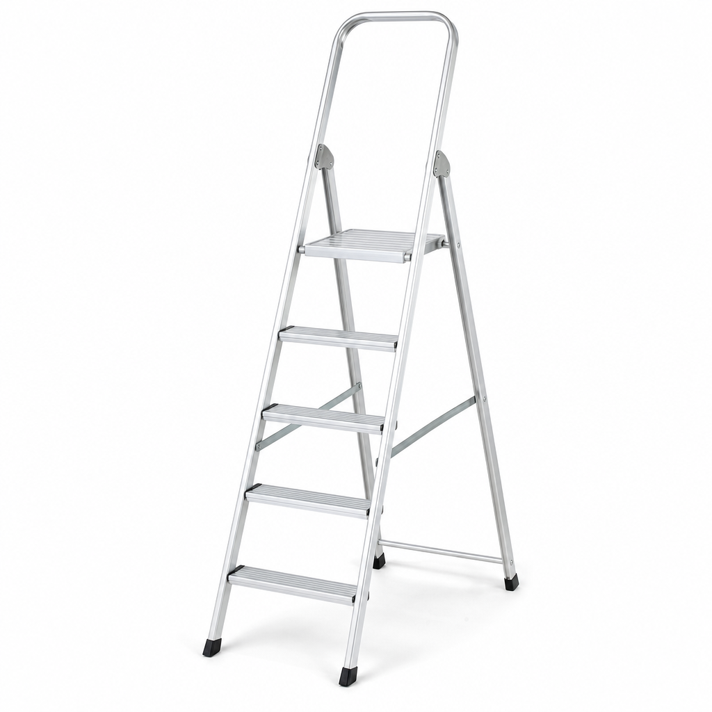 Trade Aluminium Swingback Step Ladder