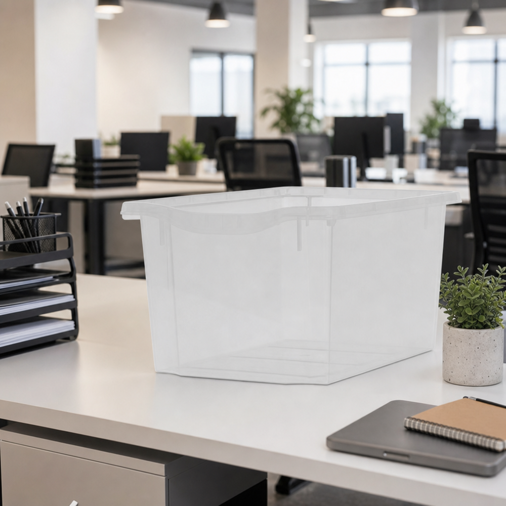 Triple A4 Tinted Plastic Storage Trays Pack of 5