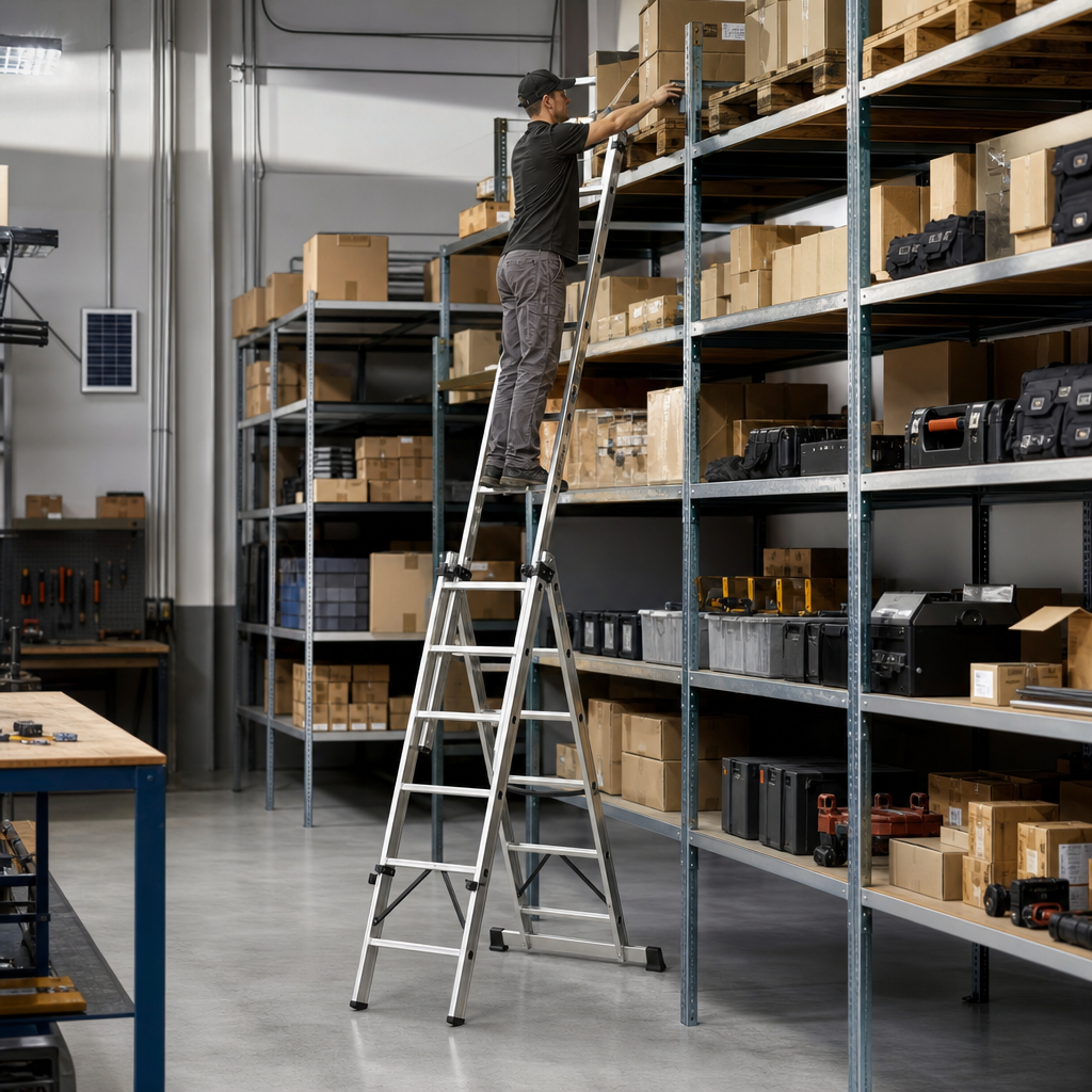 Triple Section Combination Extension Ladder