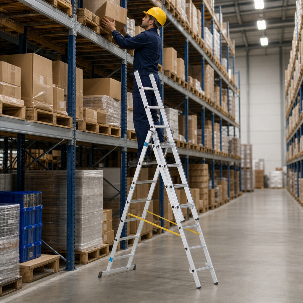 Triple Section Combination Extension Ladder