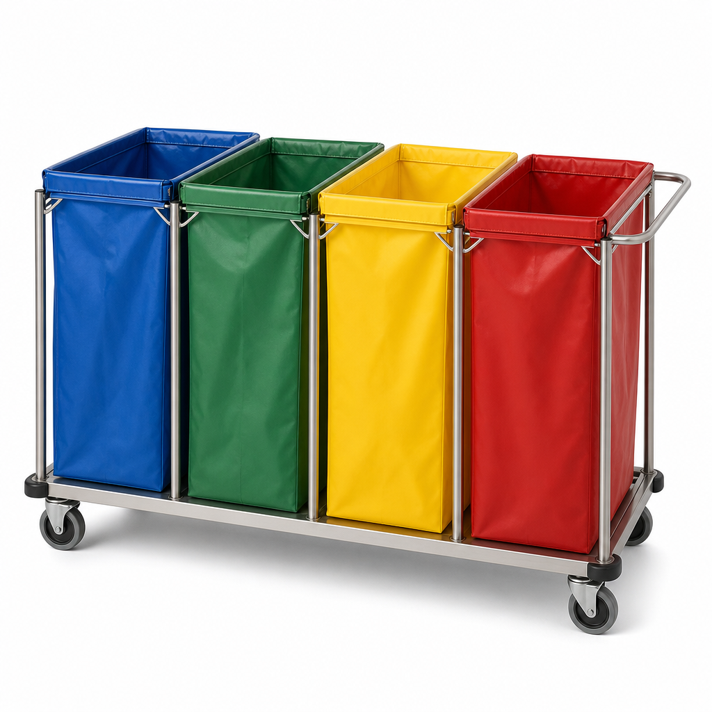 Trolley Recycling Bags for Warehouse Waste Segregation