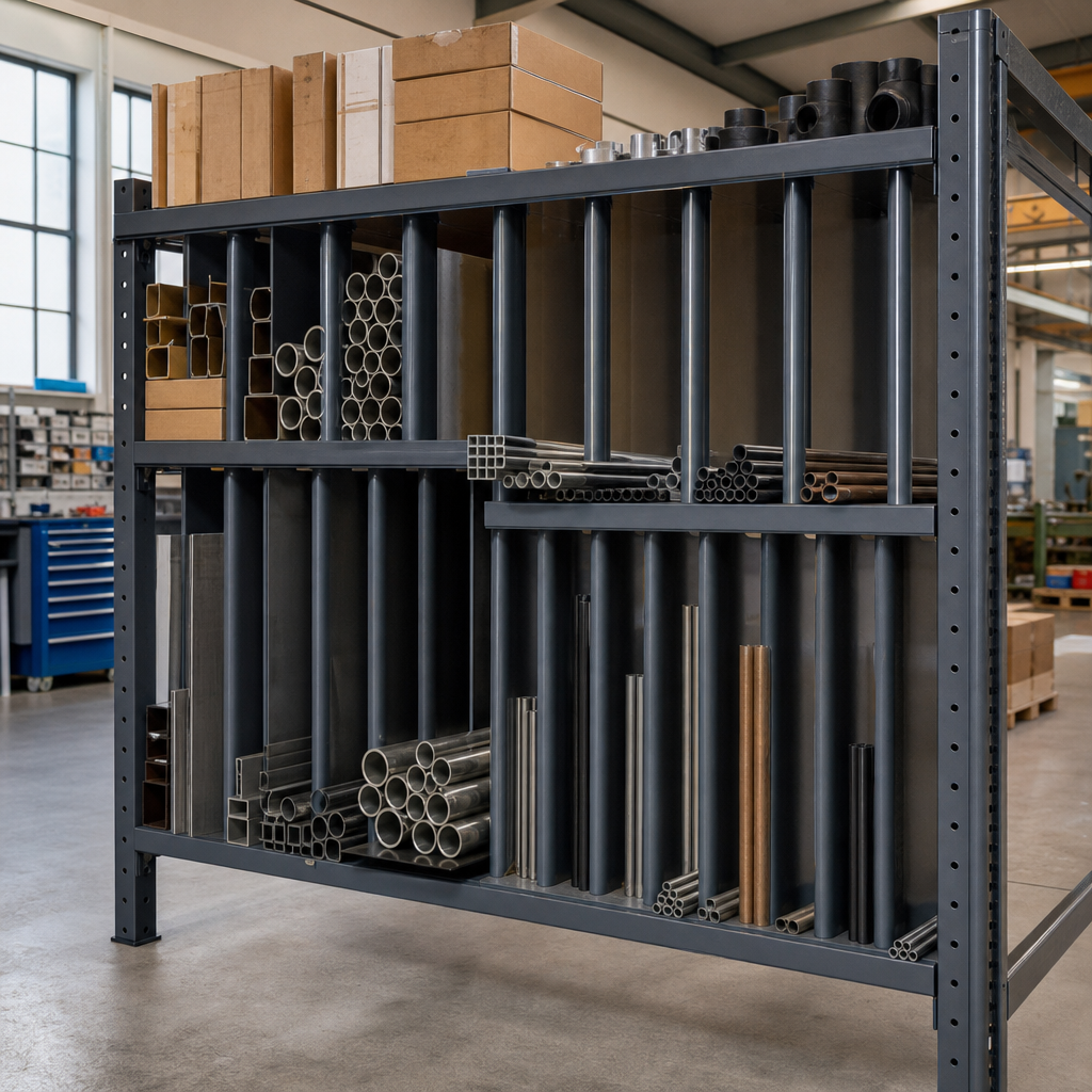 Tube Dividers for Vertical Storage Racks