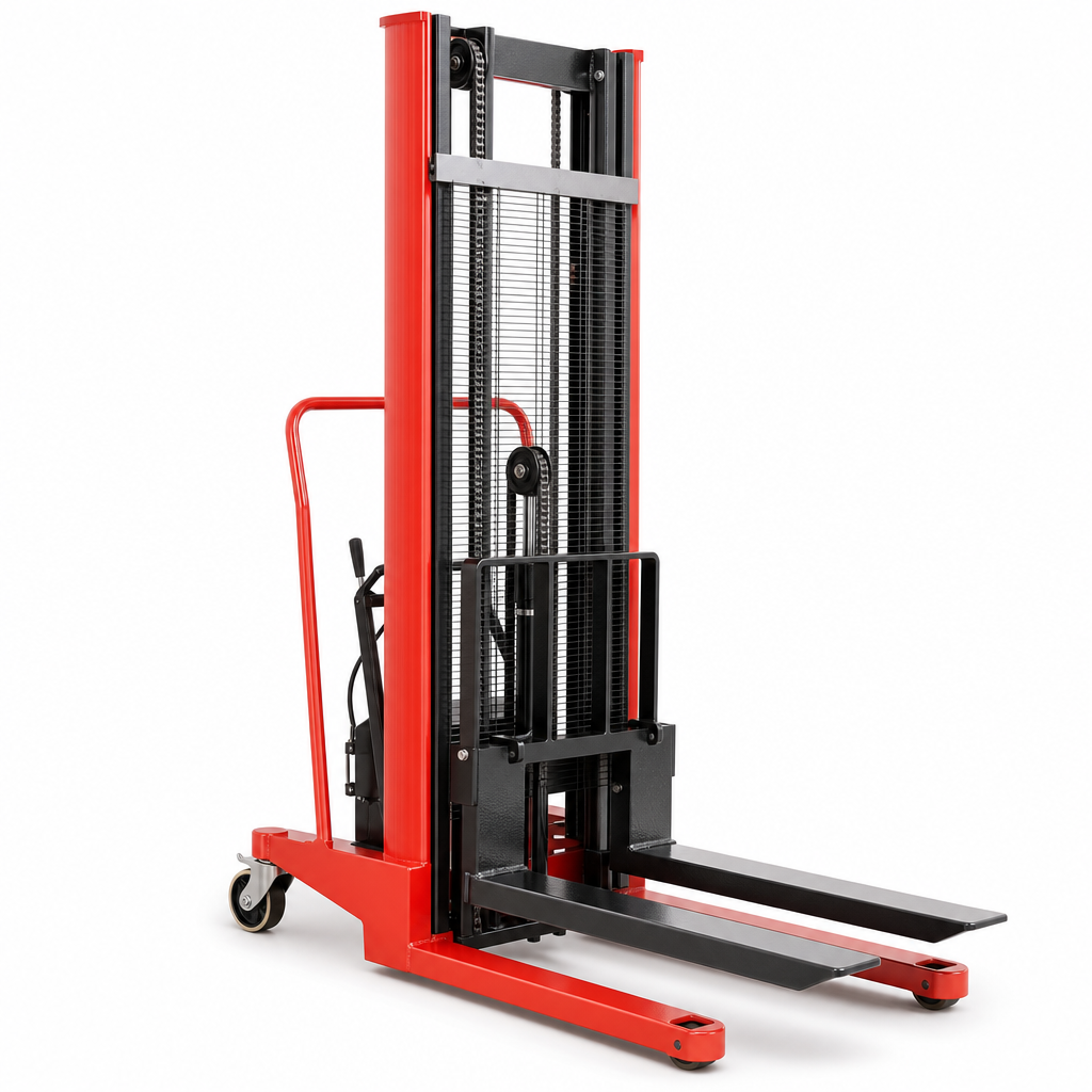 Twin Hydraulic Stacker Truck with 1.8 Tonne Capacity