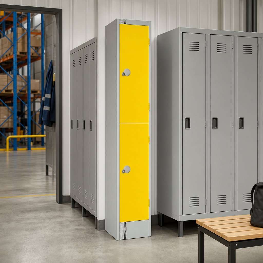 Two Door Metal Lockers with Antibacterial Coating