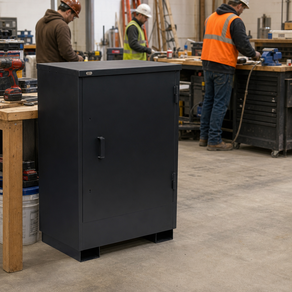 Ultra Secure Steel Tool Site Storage Cabinet