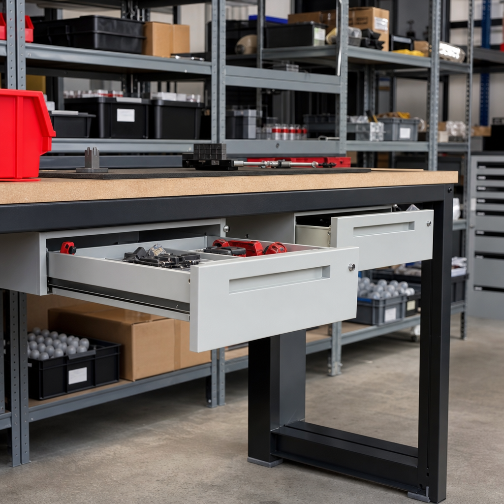 Under Bench Suspended Drawer Cabinets 525x550mm