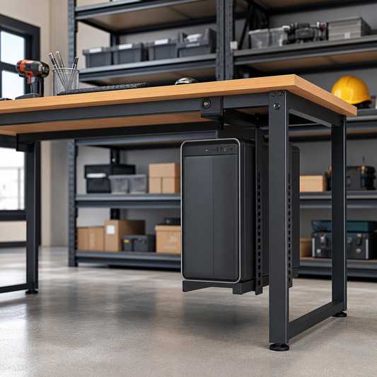 Under Desk Steel CPU Holder for PCs