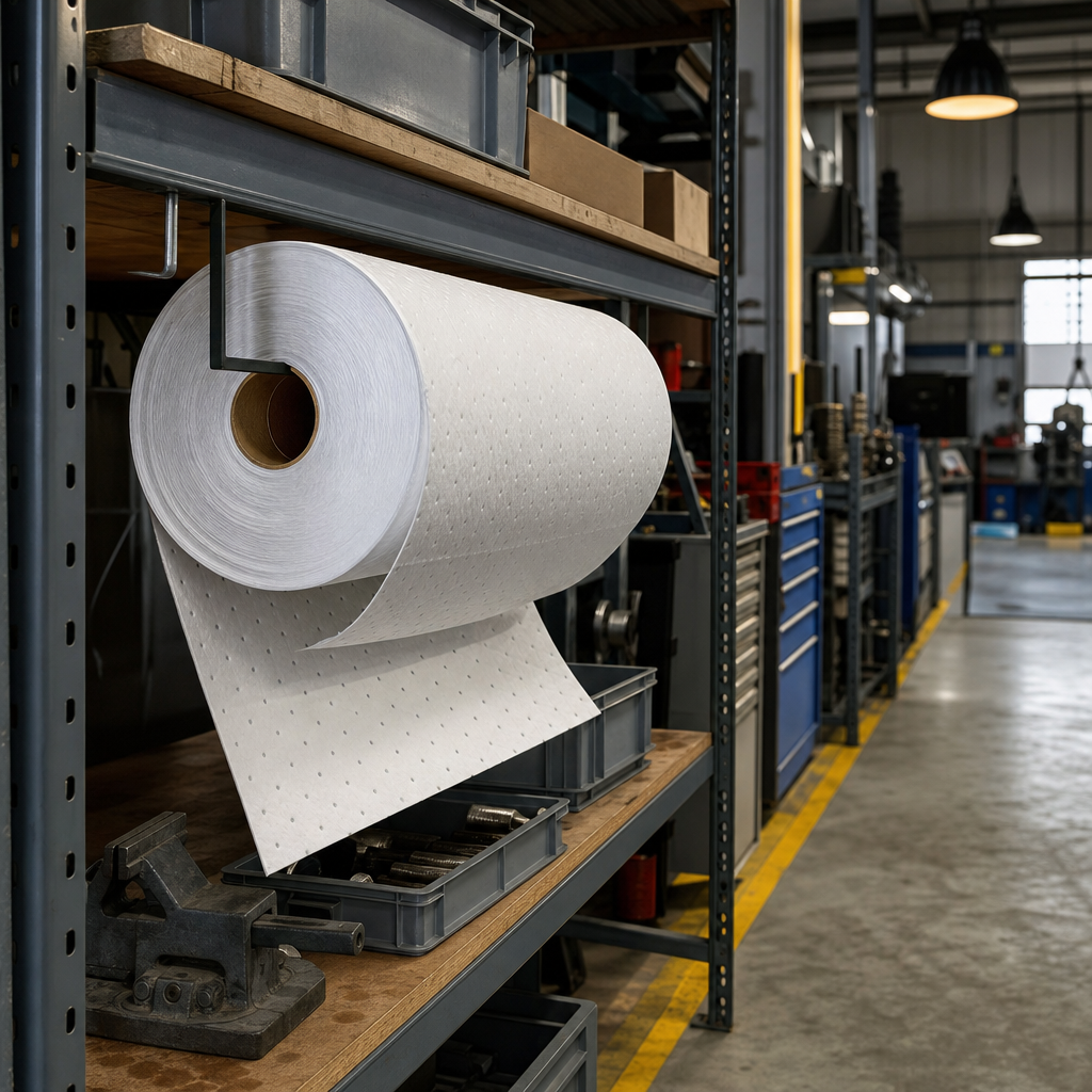 Universal Industrial Absorbent Cleaning Roll
