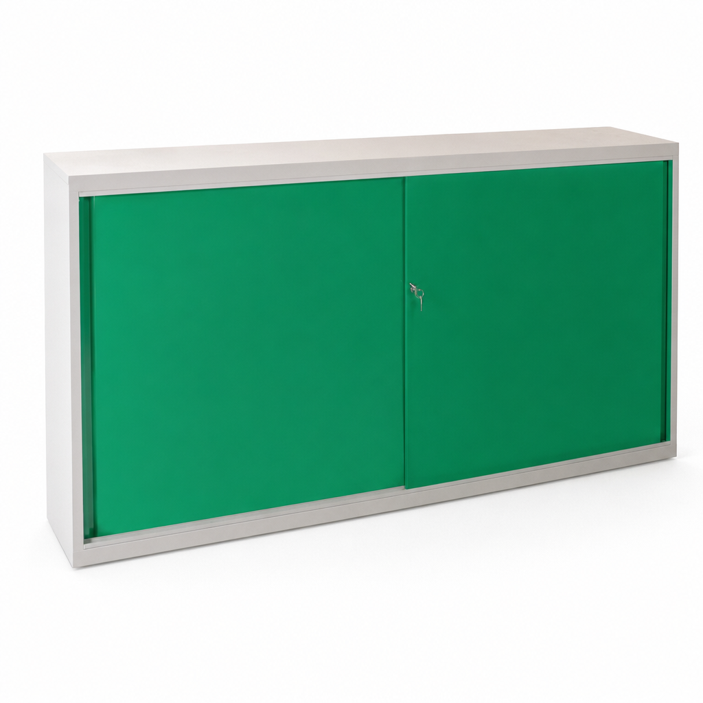 Used Steel Sliding Door Storage Cabinet 1020x1830x460mm