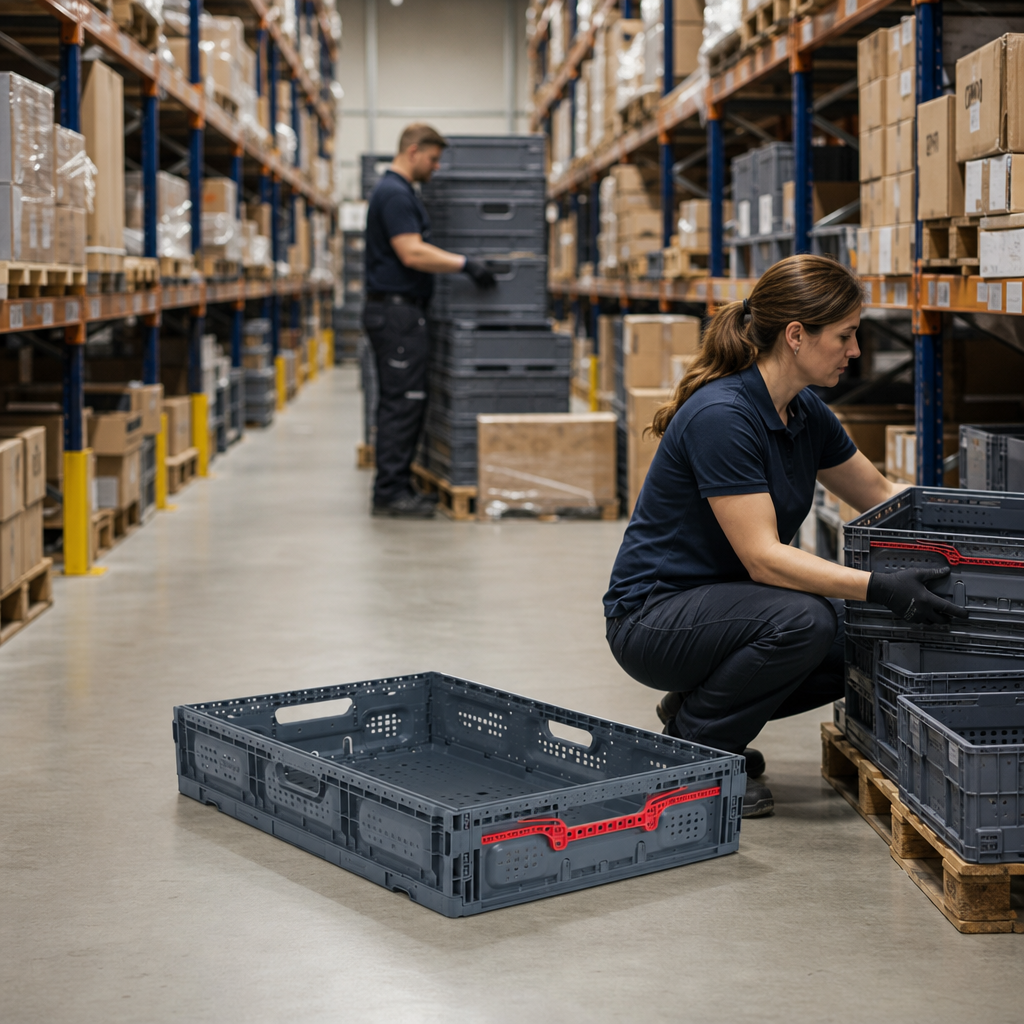 Ventilated Folding Euro Containers