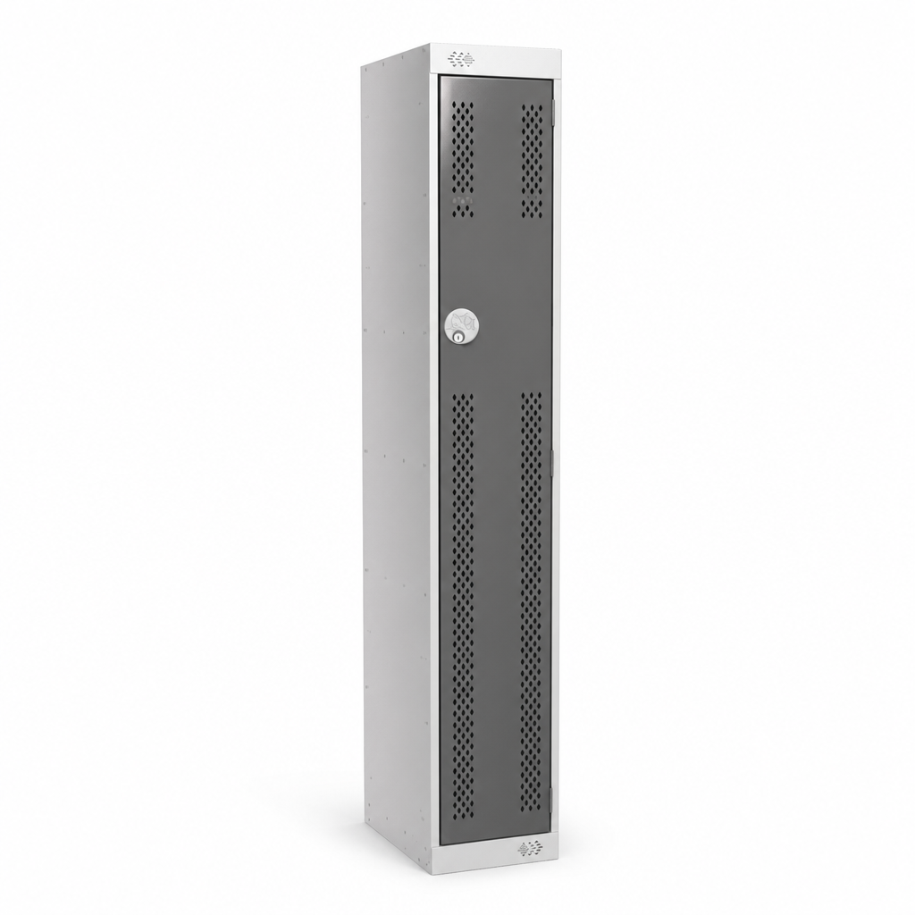 Ventilated Steel Storage Lockers with Anti-Bacterial Coating