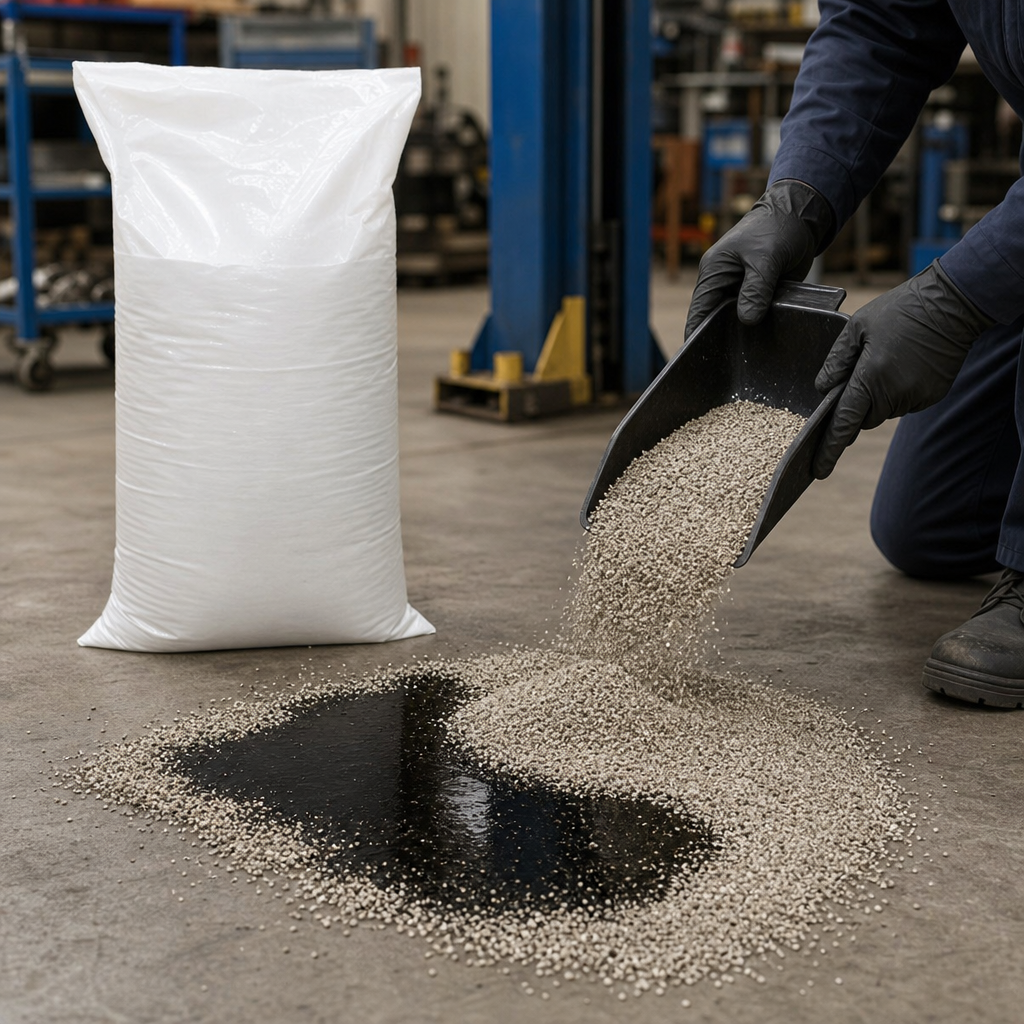 Vermiculite Absorbent Granules for Spill Control