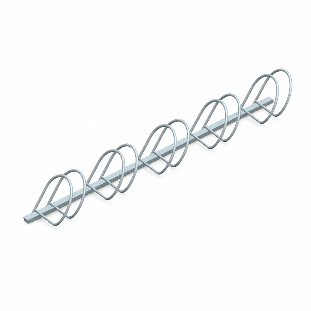 Wall-Mounted Bike Stand with 5 Parking Spaces