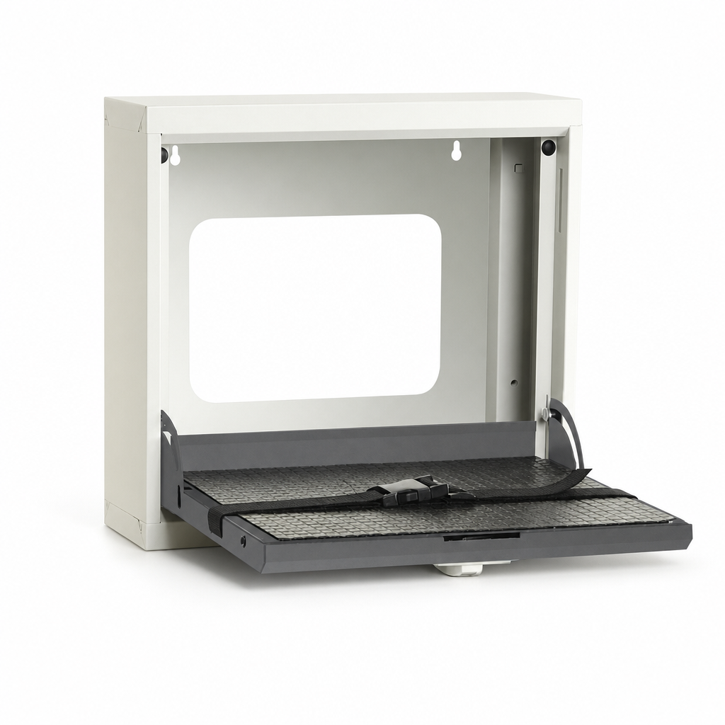 Wall Mounted Computer Laptop Cupboard 410x500mm