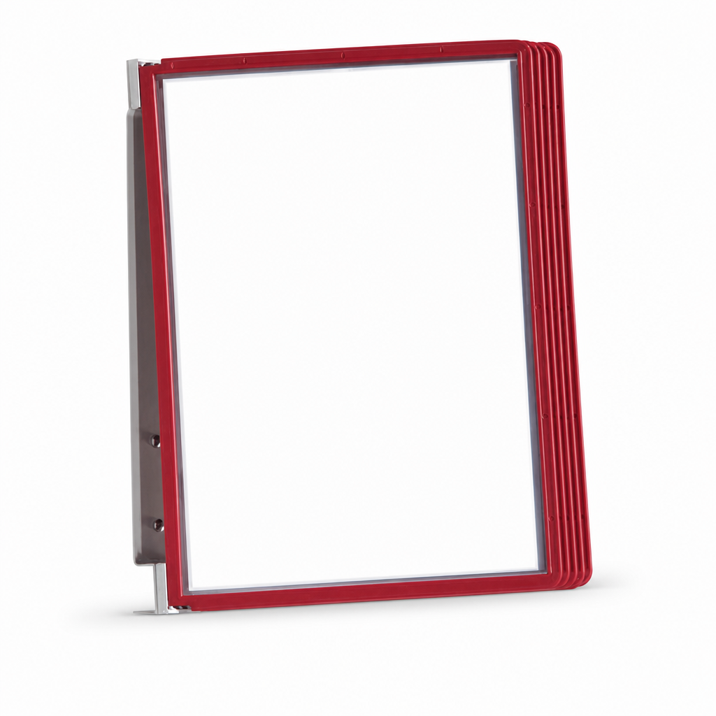 Wall-Mounted Display Unit with 5 A4 Pockets