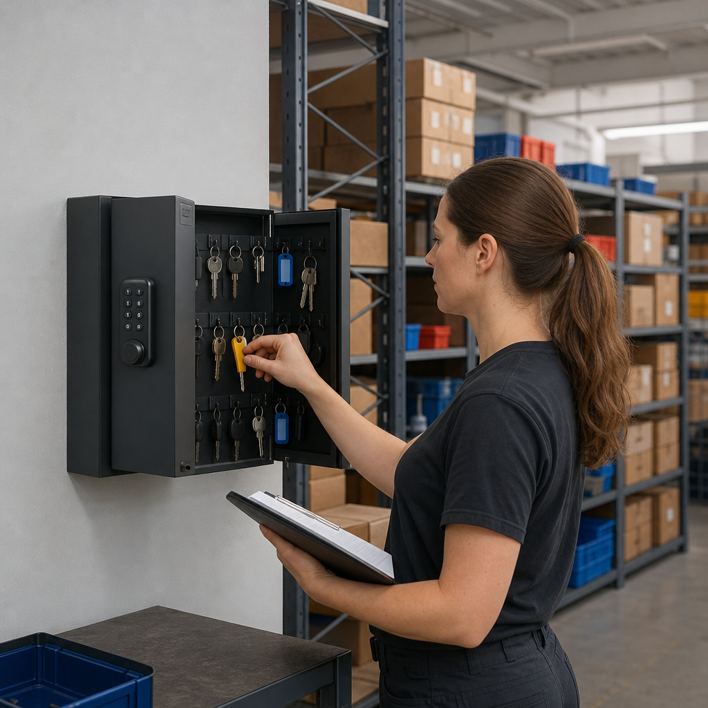 Wall Mounted Key Cabinet with Digital Keypad Lock