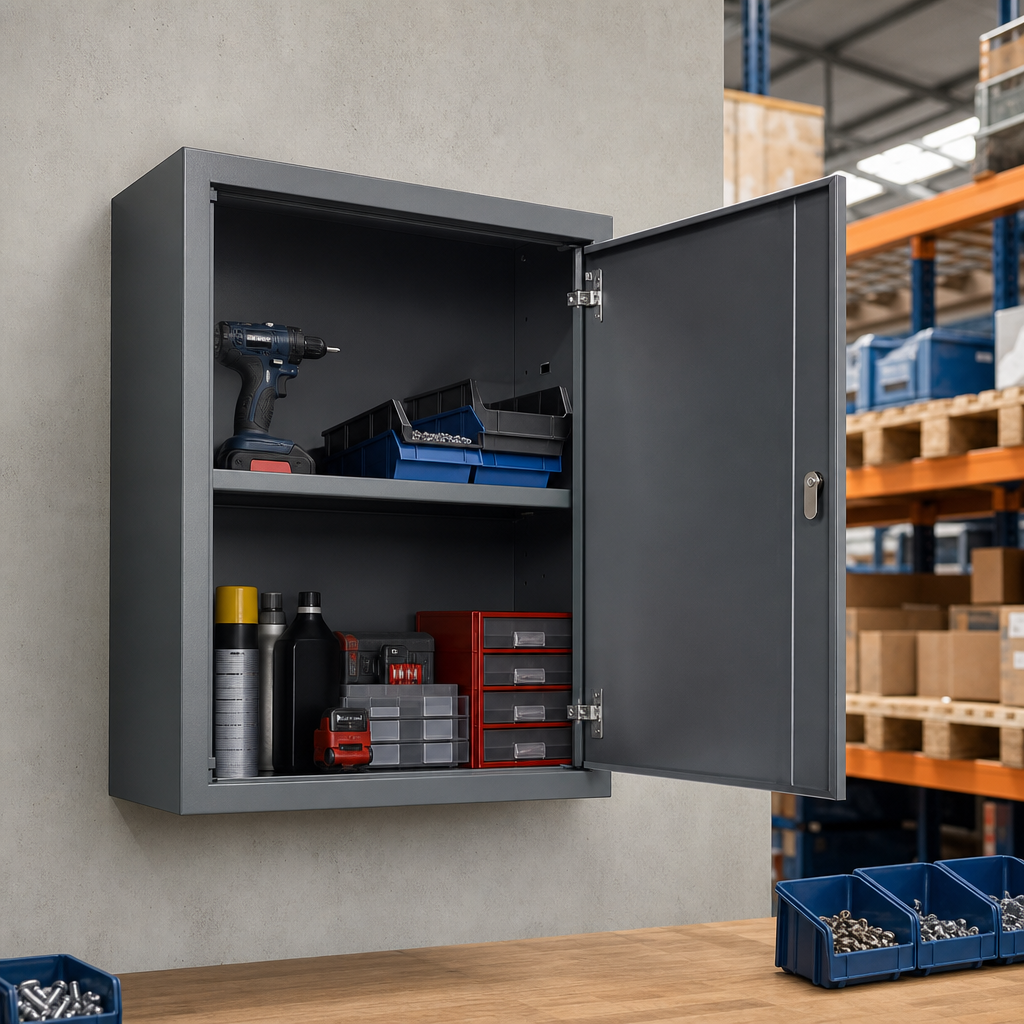 Wall Mounted Metal Cabinet with Shelf 600x800mm