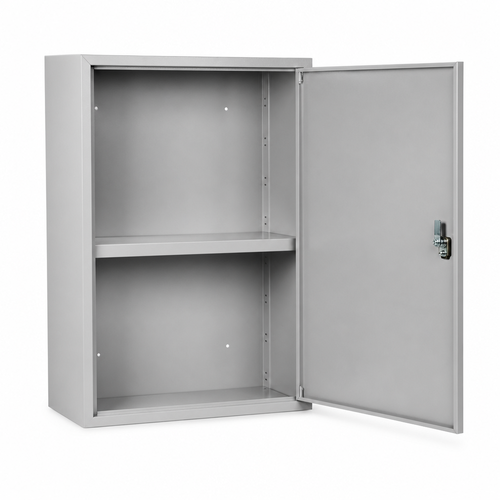 Wall Mounted Metal Cabinet with Single Shelf 600 x 1050mm
