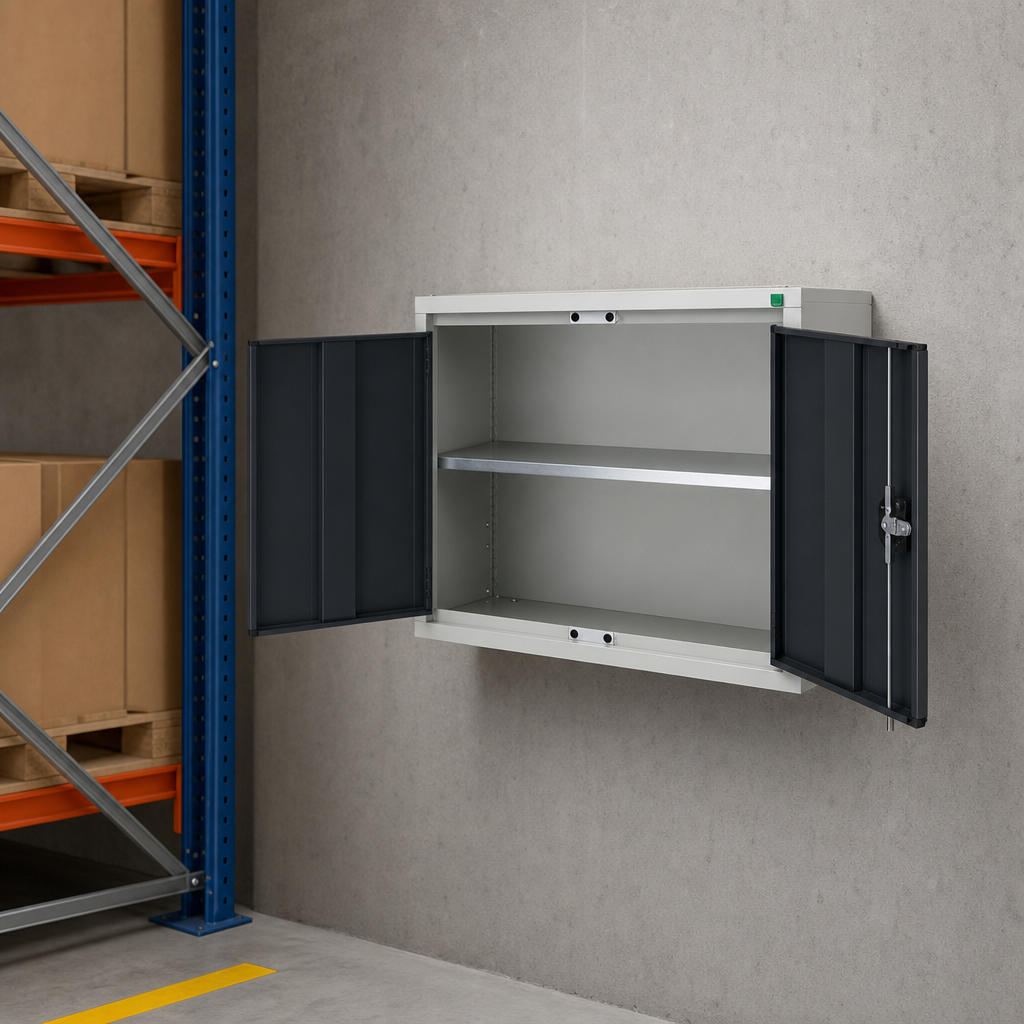 Wall Mounted Metal Storage Cabinet with Shelves 600x800mm