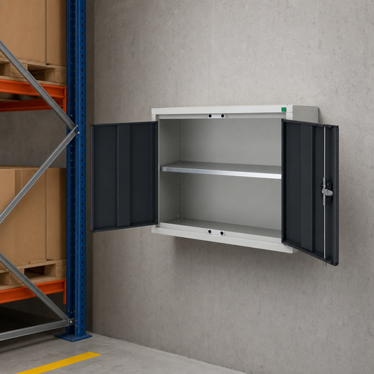 Wall Mounted Metal Storage Cabinet with Shelves 600x800mm