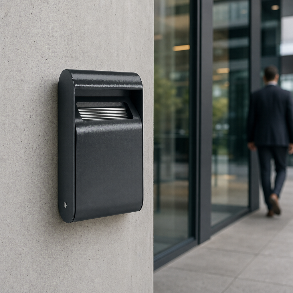 Wall Mounted Outdoor Cigarette Ashtray Bin 1.5L