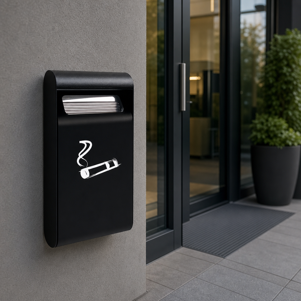 Wall Mounted Outdoor Cigarette Ashtray Bin 3L