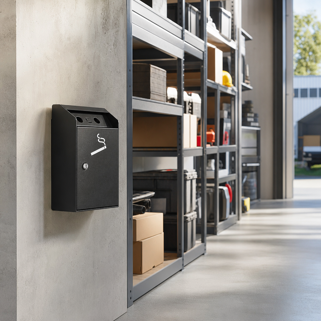 Wall Mounted Outdoor Cigarette Ashtray Bin 3L