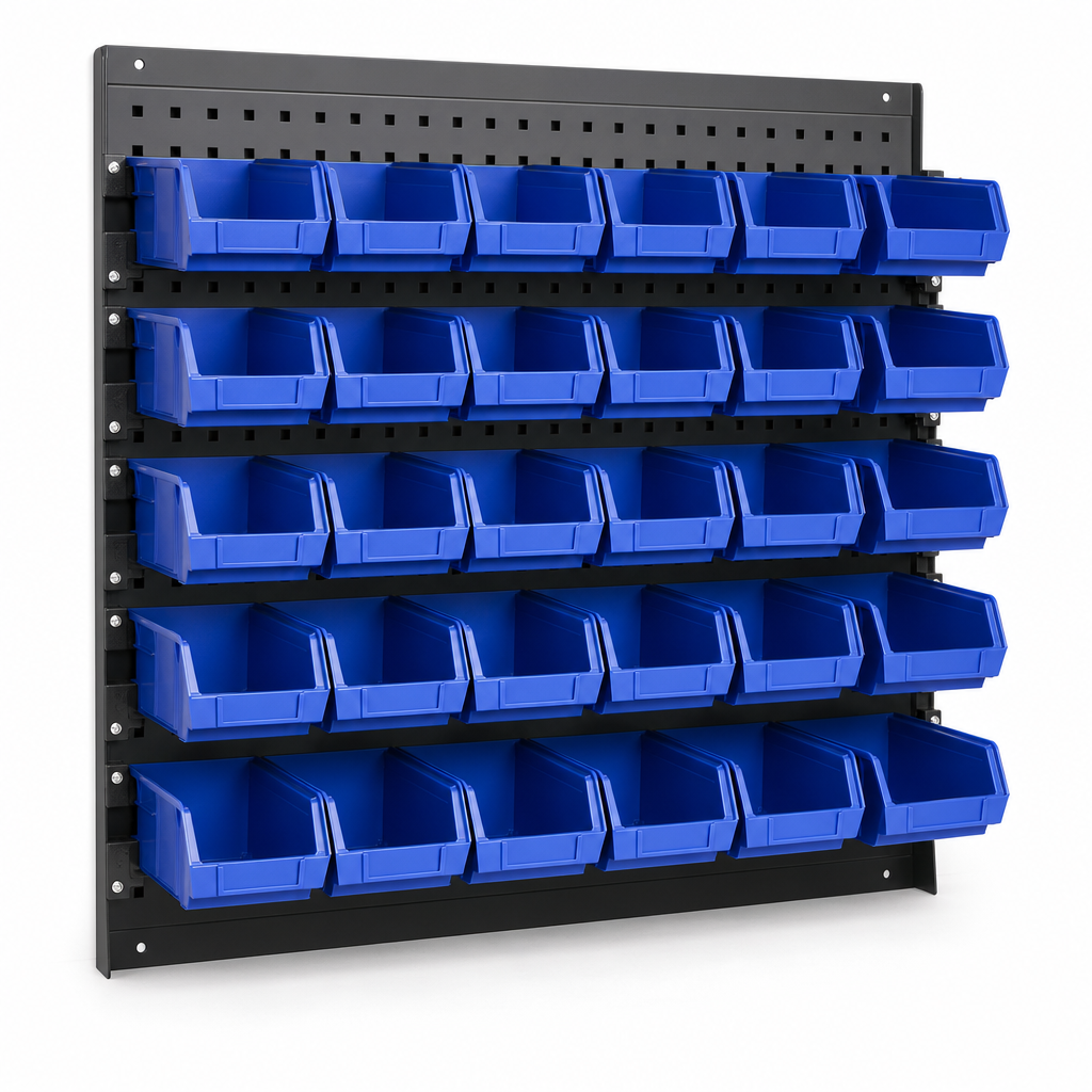 Wall Mounted Panel with Picking Bins
