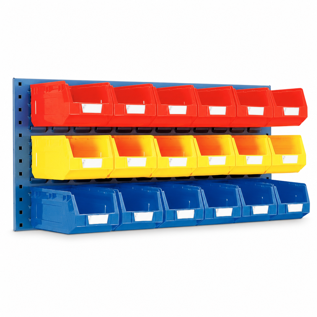 Wall Mounted Panel with Picking Bins