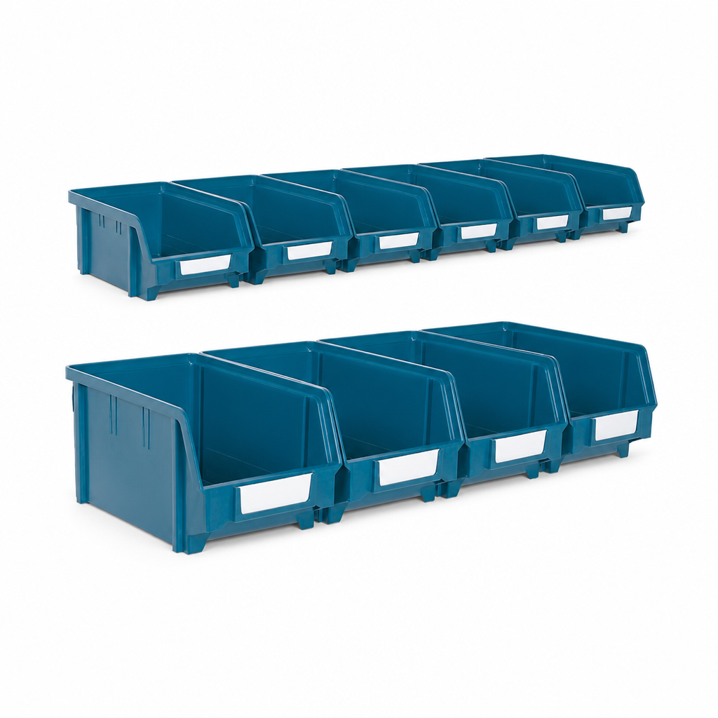 Wall Mounted Rail Bin Sets for Small Parts