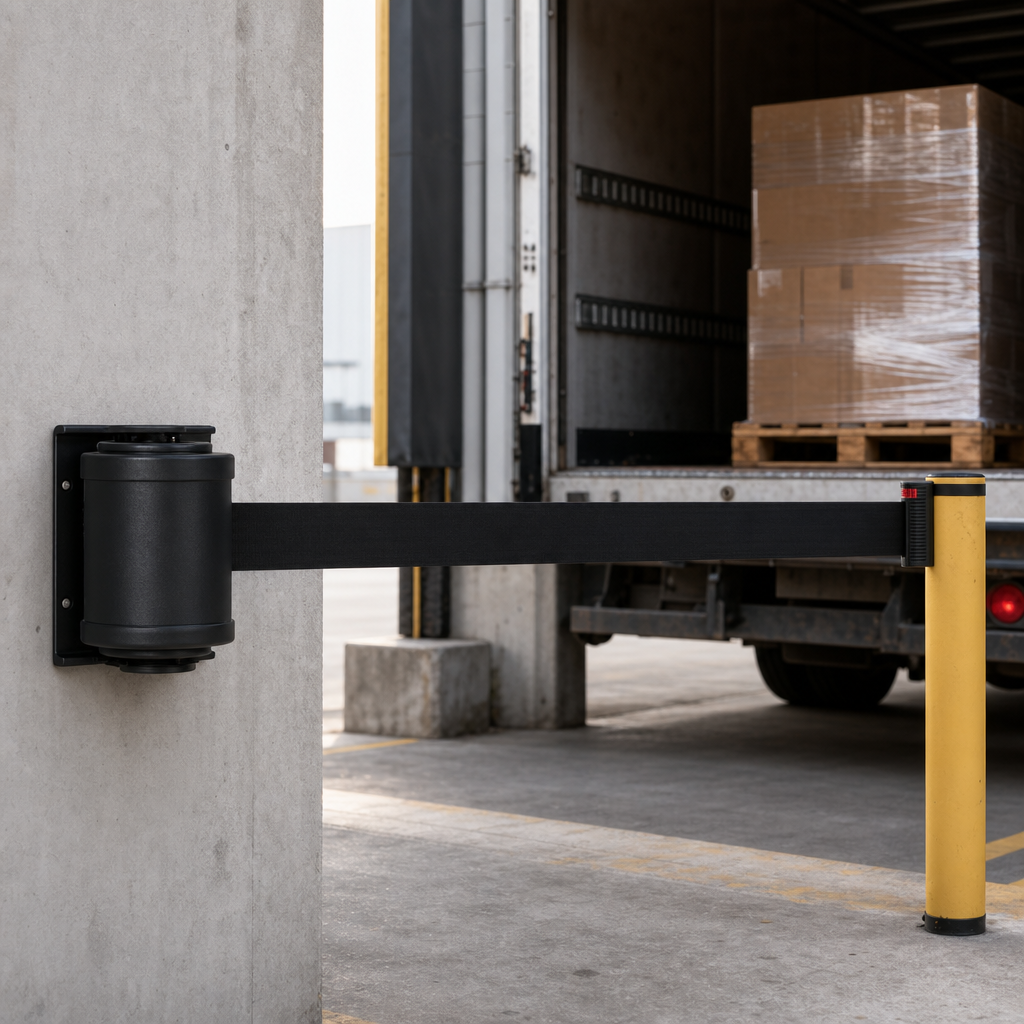 Wall Mounted Retractable Belt Barrier System