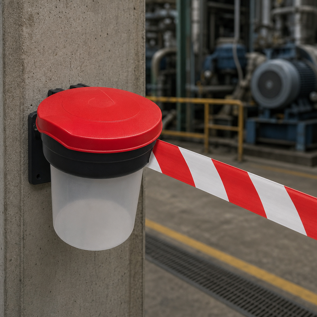 Wall Mounted Safety Barrier Tape Dispenser System