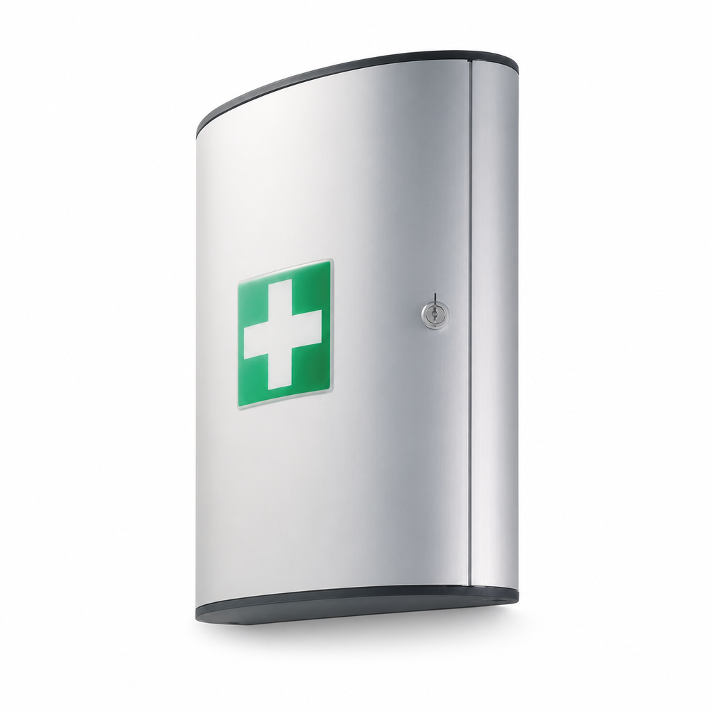 Wall Mounted Steel Medicine Cabinets with Compartments