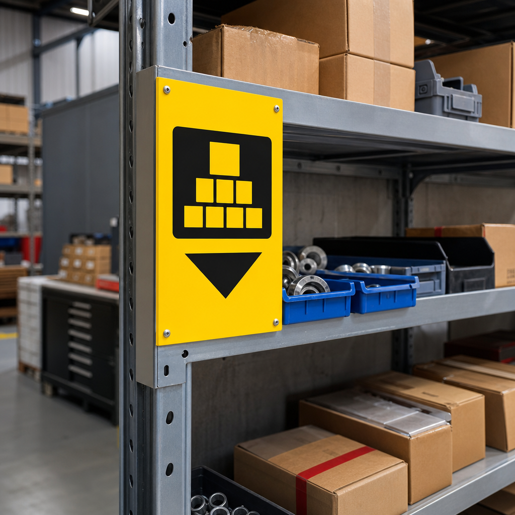 Warehouse Racking Load Capacity Notice Signs