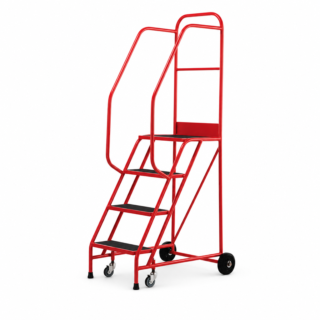 Warehouse Step Ladders with Anti-Slip Steel Treads