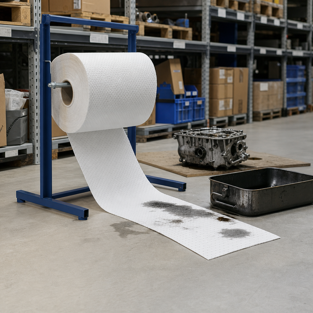 Waterproof Oil and Fuel Spill Absorbent Roll