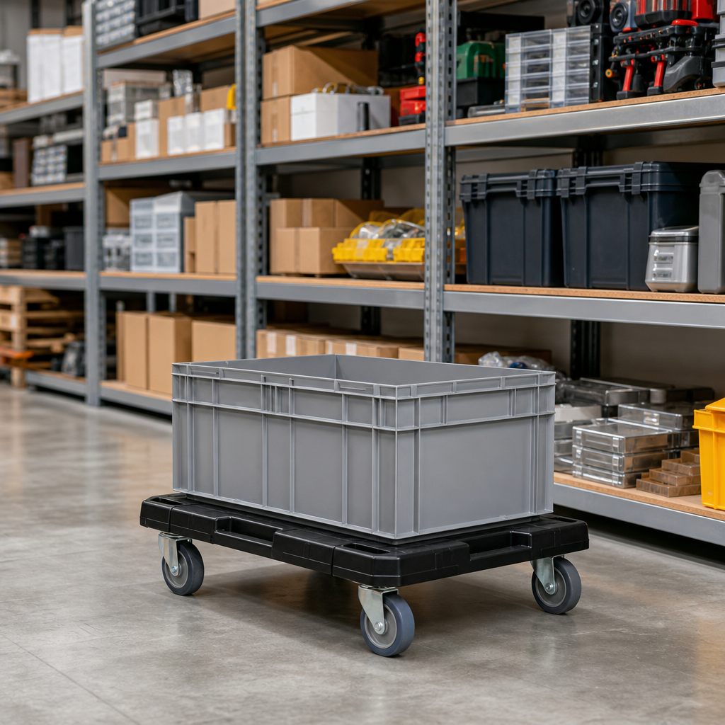 Wheeled Modular Plastic Dolly 150kg Load Capacity