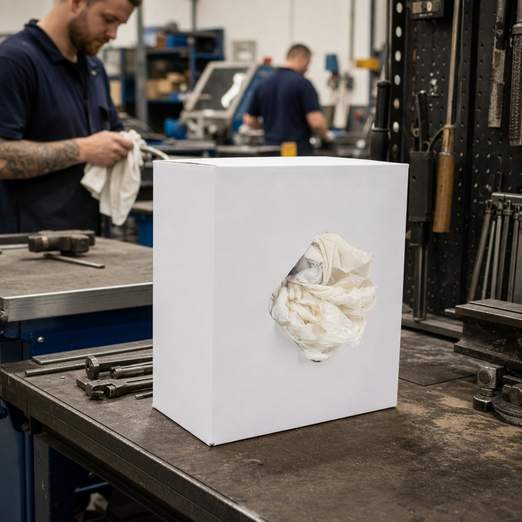 White Cotton Cleaning Cloths