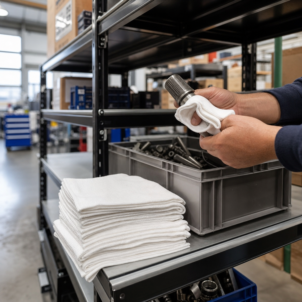 White Cotton Cleaning Cloths