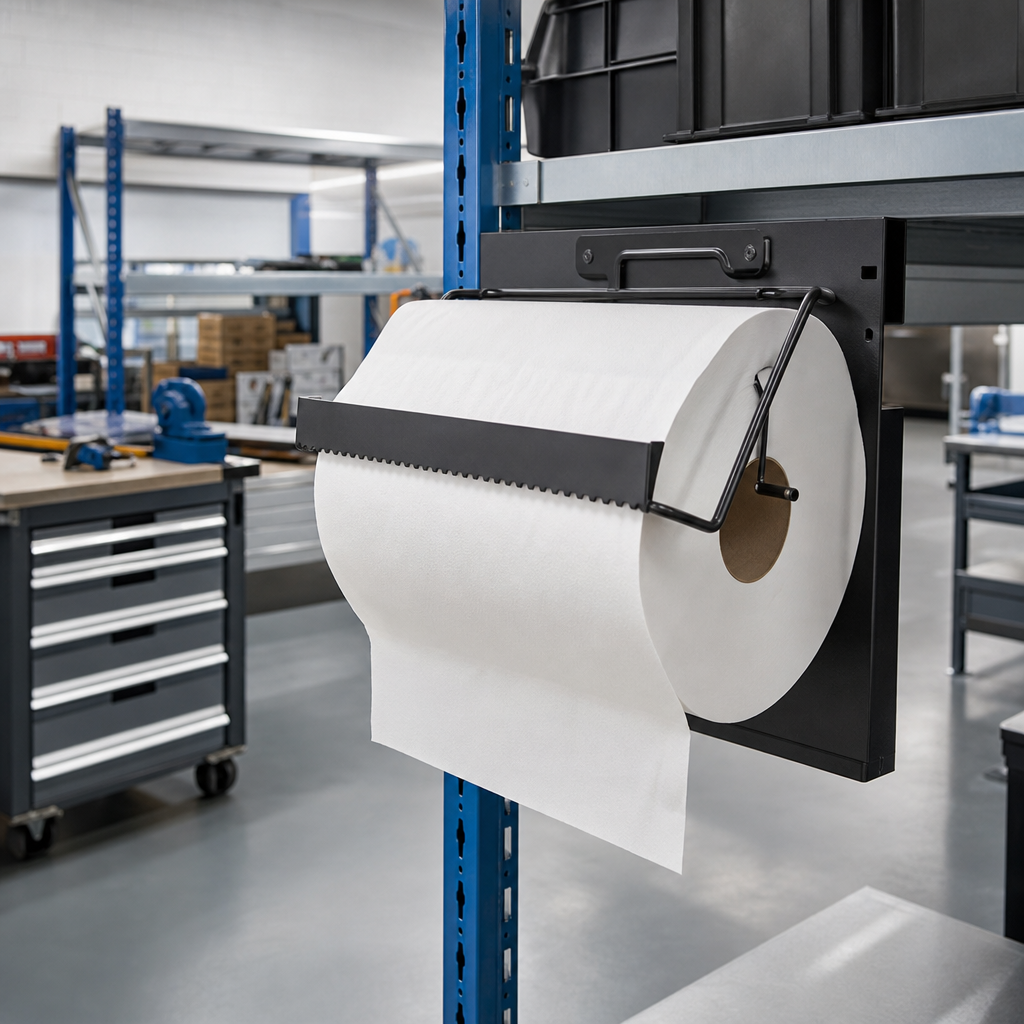 White Heavy Duty Wiping Paper Roll