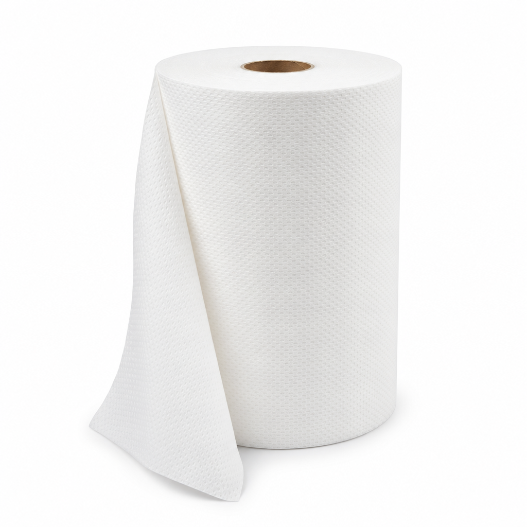 White Heavy Duty Wiping Paper Roll