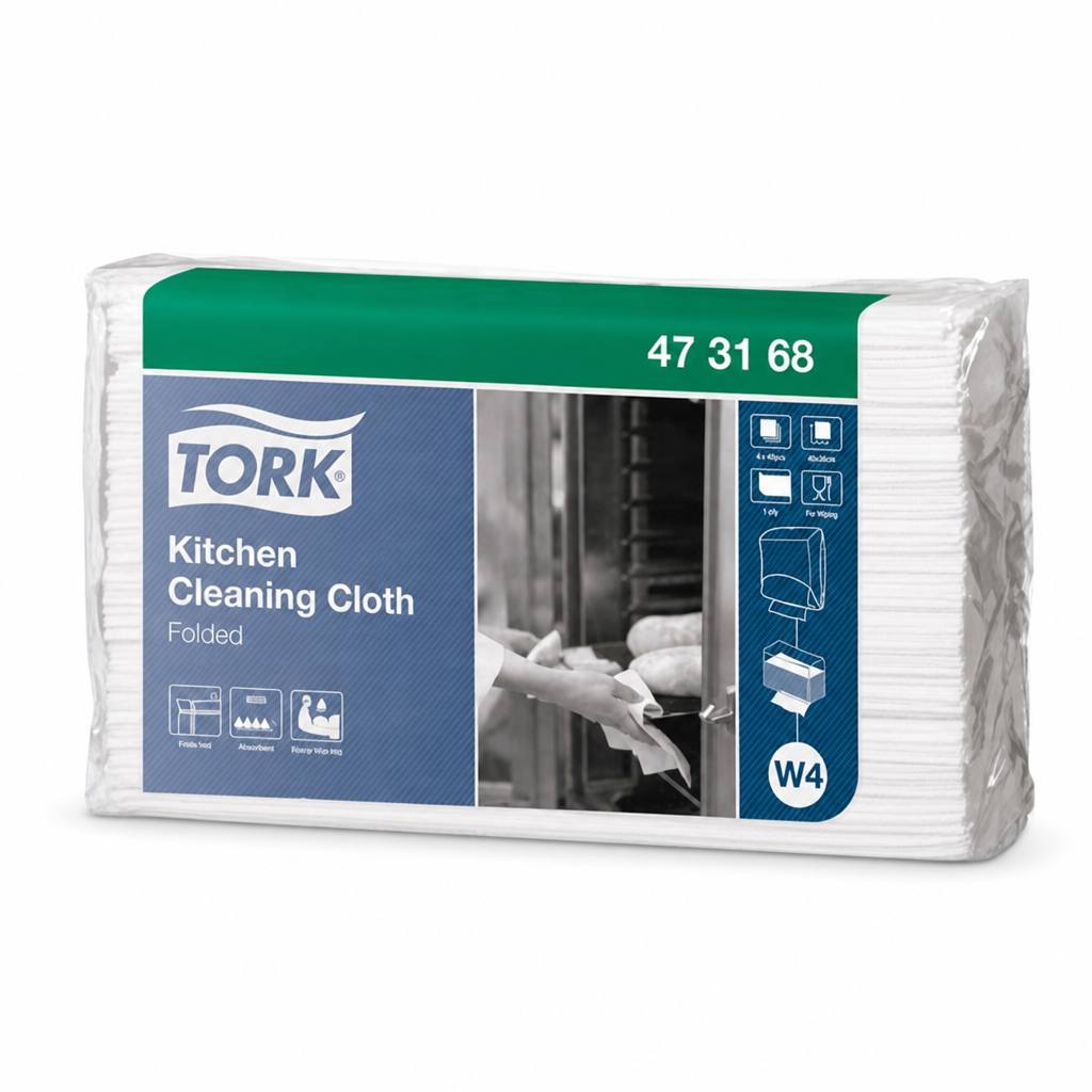 White Kitchen Cleaning Cloths – Pack of 80