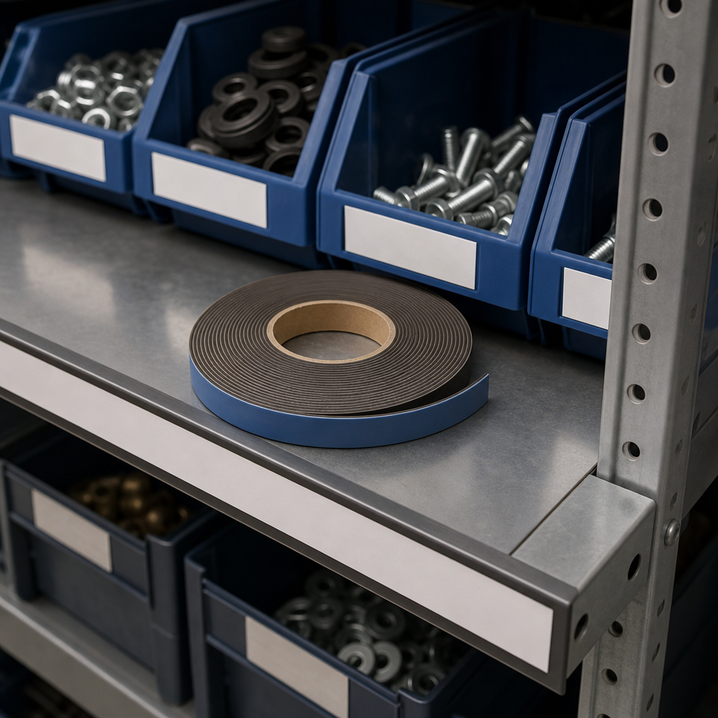 White Magnetic Self-Adhesive Tape Rolls