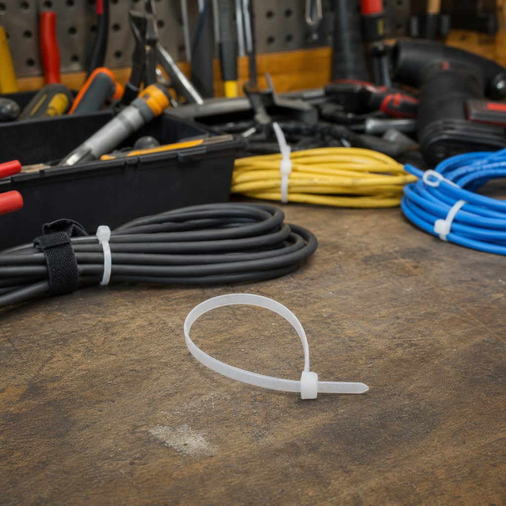 White Nylon Cable Ties 4.8mm Width