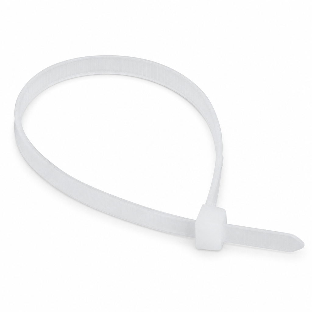 White Nylon Cable Ties 4.8mm Width
